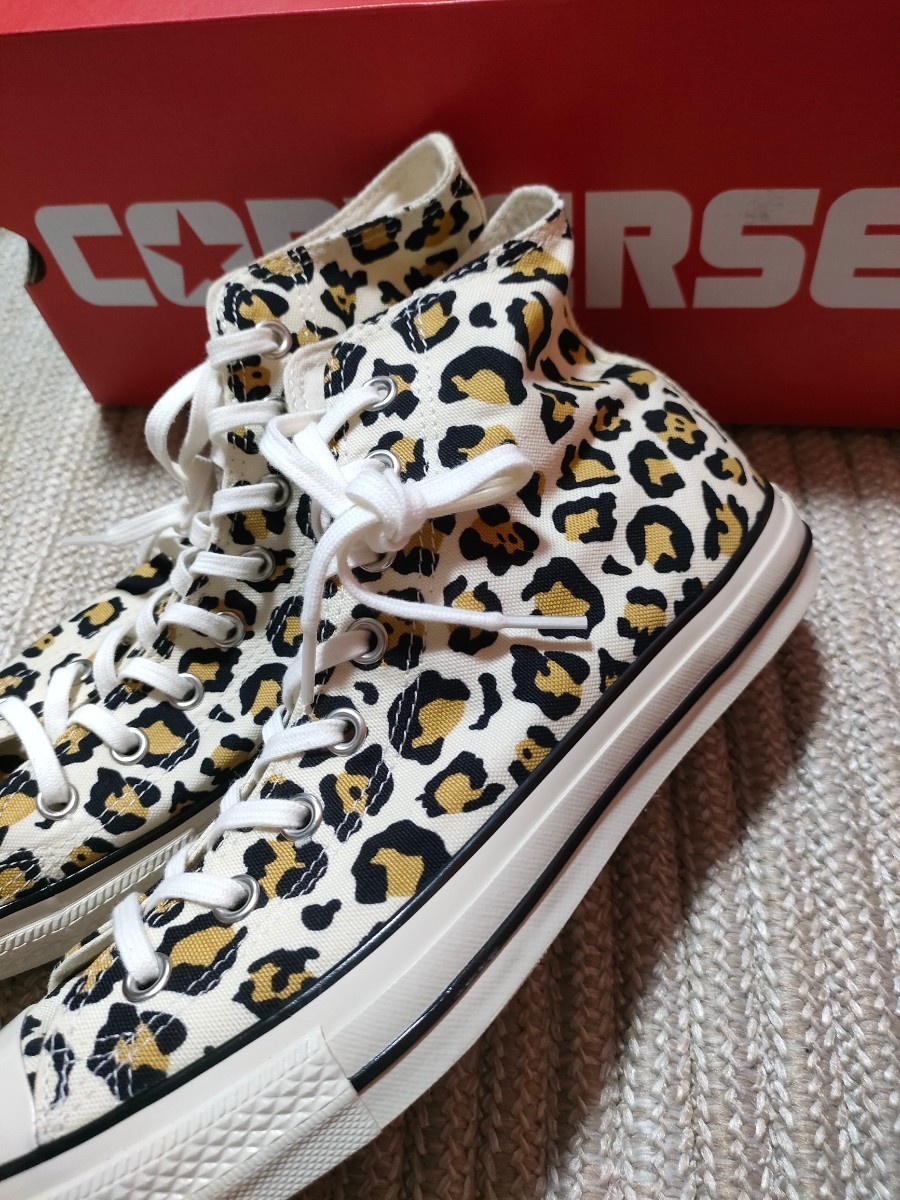  new goods unused CONVERSE Converse all Star ALL STAR US HI Leopard 27cm leopard print men's regular goods sneakers is ikatto 