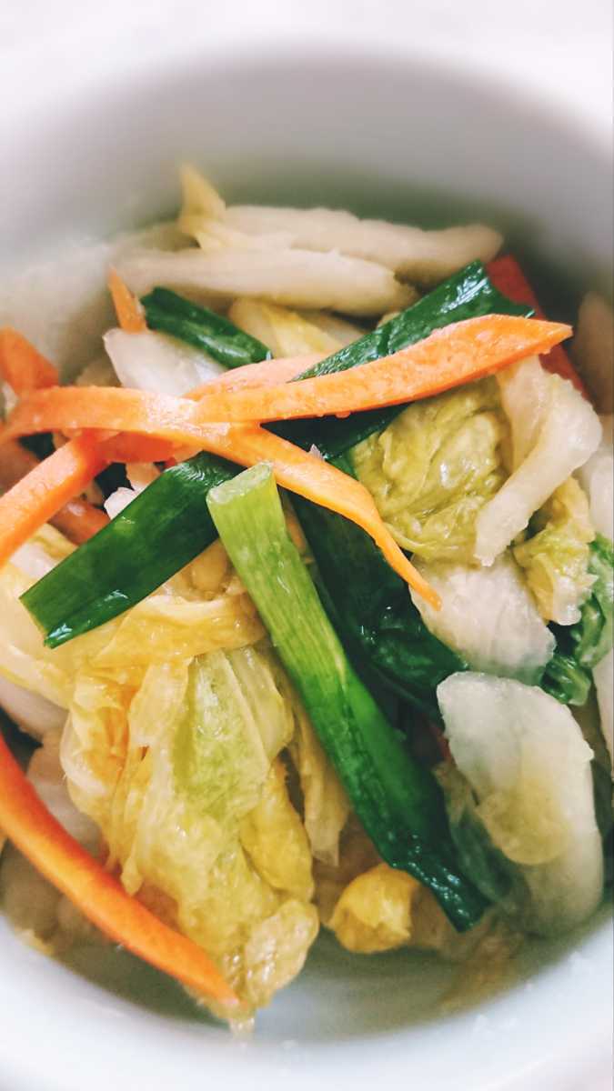 [ free shipping ][ genuine. taste & own made ]pek( white ) kimchi 500g