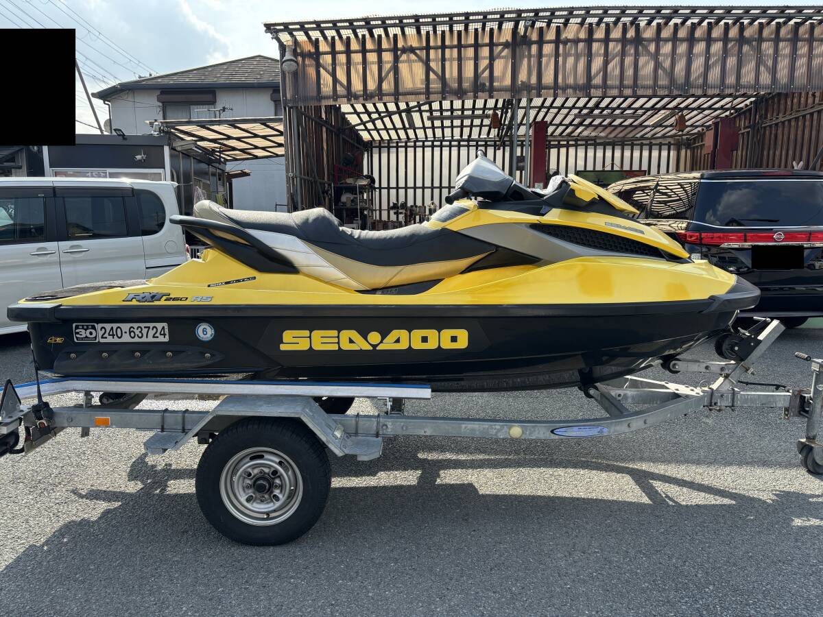 【兵庫発】Sea-Doo RXT-260RS シードゥー RS 81hr 陸上始動確認済！ 価格相談可 社外シート ジェット ジェットスキー _画像2