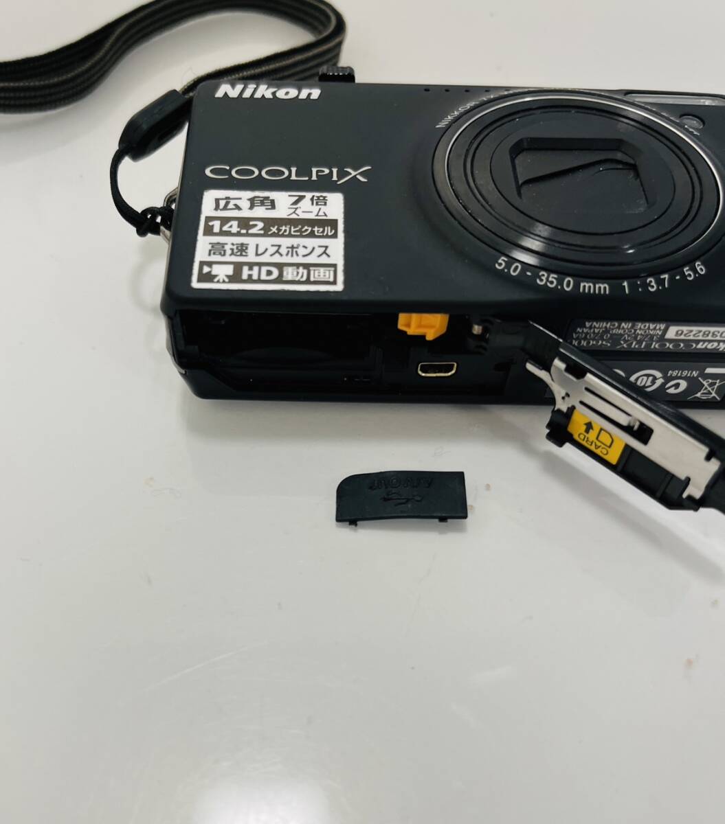 AH0781 Nikon COOLPIX S6000 レンズ NIKKOR 7x WIDE OPTICAL ZOOM ED VR ニコン クールピクス 広角７台ズーム 通電未確認 ジャンク品_画像4