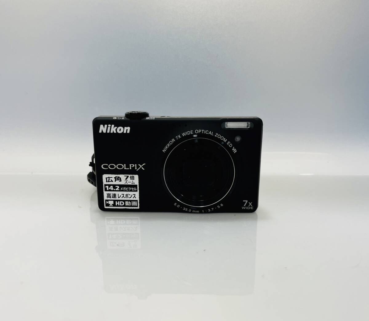 AH0781 Nikon COOLPIX S6000 レンズ NIKKOR 7x WIDE OPTICAL ZOOM ED VR ニコン クールピクス 広角７台ズーム 通電未確認 ジャンク品_画像1