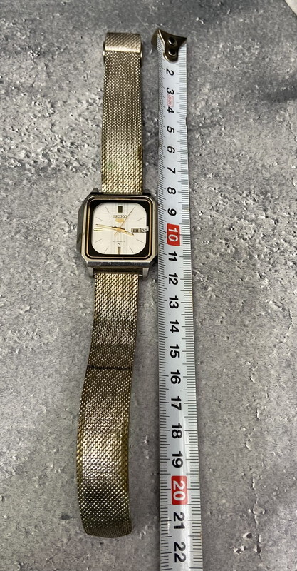 S-115◆1円～◆稼動品 SEIKO 5 セイコー5 メンズ腕時計 デイデイト 自動巻き 機械式 スクエア_画像8