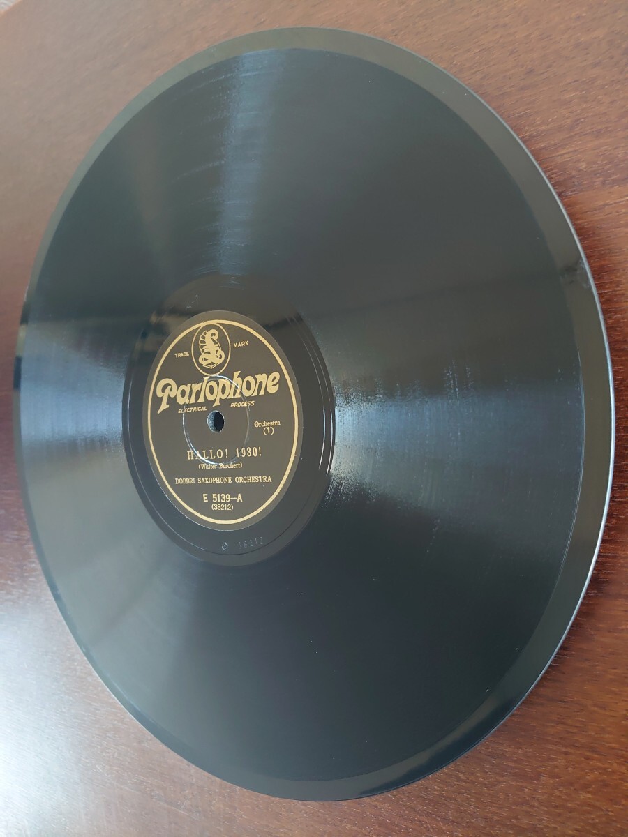 [ патефон для SP запись запись ]Parlophone/HALLO!1930!(1.2)/DOBBRI SAXOPHONE ORCHESTRA-do желтохвост * Saxo phone *o-ke -тактный la/ прекрасный запись 