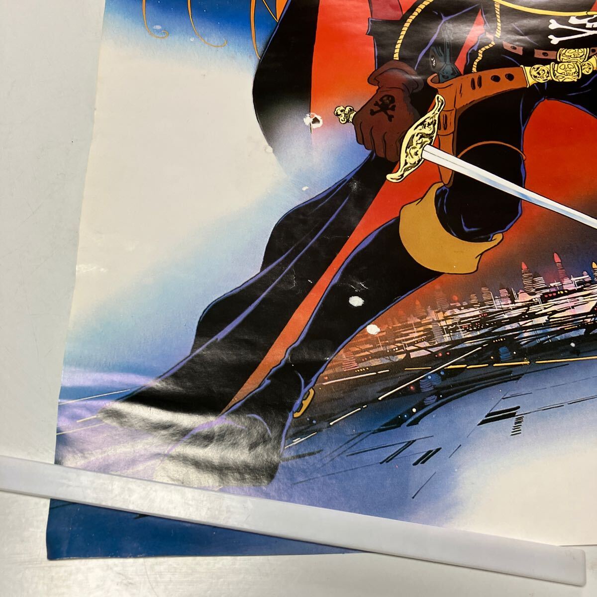 キャプテンハーロック クイーンエメラルダス 銀河鉄道999 松本零士  映画B2ポスター 送料無料 ジャンク品の画像3
