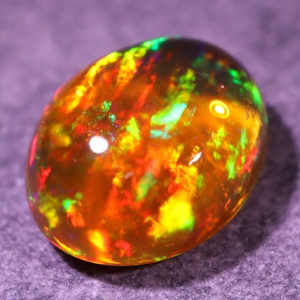 天然ファイアオパール メキシコ産 1.350ct 欧泊 宝石 ジュエリー 遊色 ファイヤーオパール 天然 墨西哥 loose jewelry fire opal_画像1