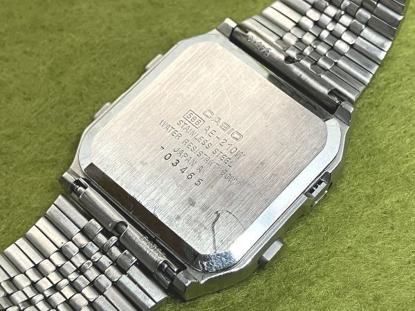 ☆ビンテージ CASIO 多面デジタル クロノグラフ カシオ タイムショック LCD AE-210W 稼動品 （検索）デジボーグ_画像3