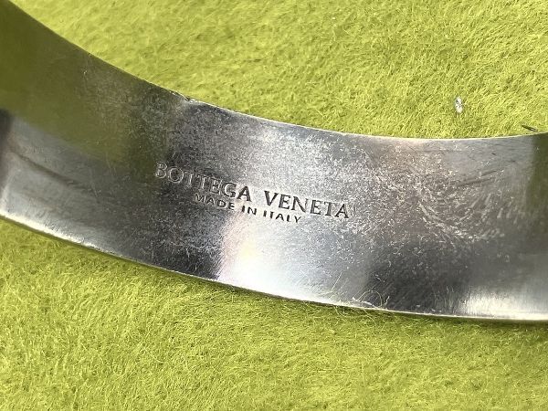 ☆ビンテージ BOTTEGA VENETA ボッテガヴェネタ 銀無垢 絶版 シルバー STERLING SILVER バングルの画像2