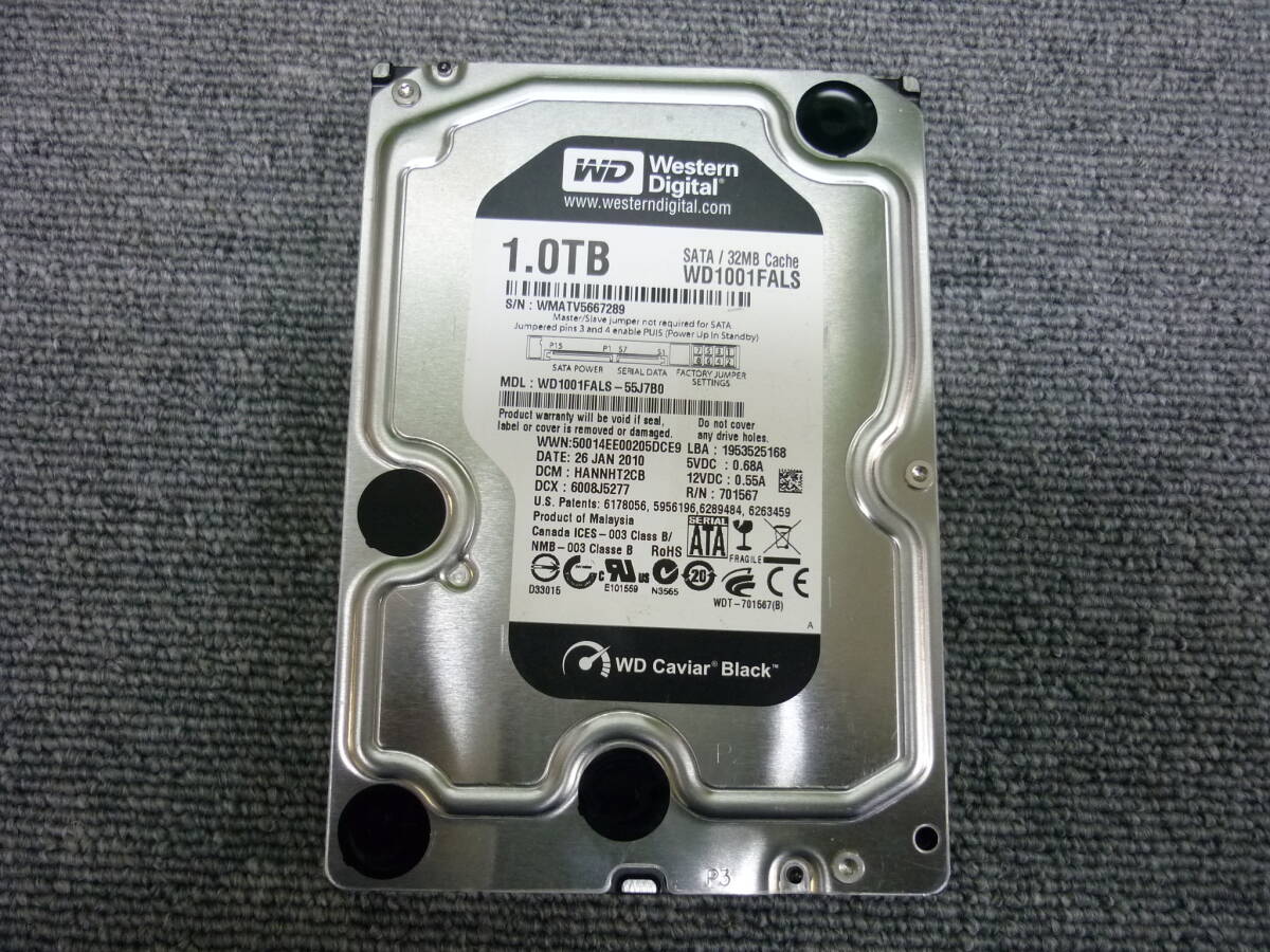 ■Western Digital 3.5インチ SATA 1000GB HDD 中古品■_画像1