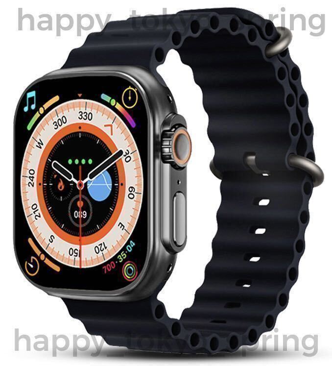 新品 Apple Watch 代替品 2.19インチ 大画面 S9 Ultra スマートウォッチ 通話 音楽 多機能 健康 スポーツ 防水 血中酸素 android 血圧_画像4