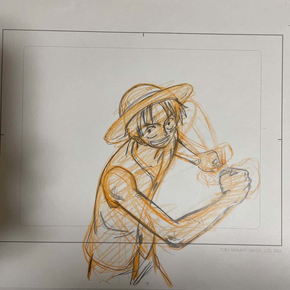 超貴重 ワンピース ONE PIECE 直筆 原画 東映アニメーション監修 超貴重 ワンピース ONE PIECE 直筆 原画 東映アニメーション監修