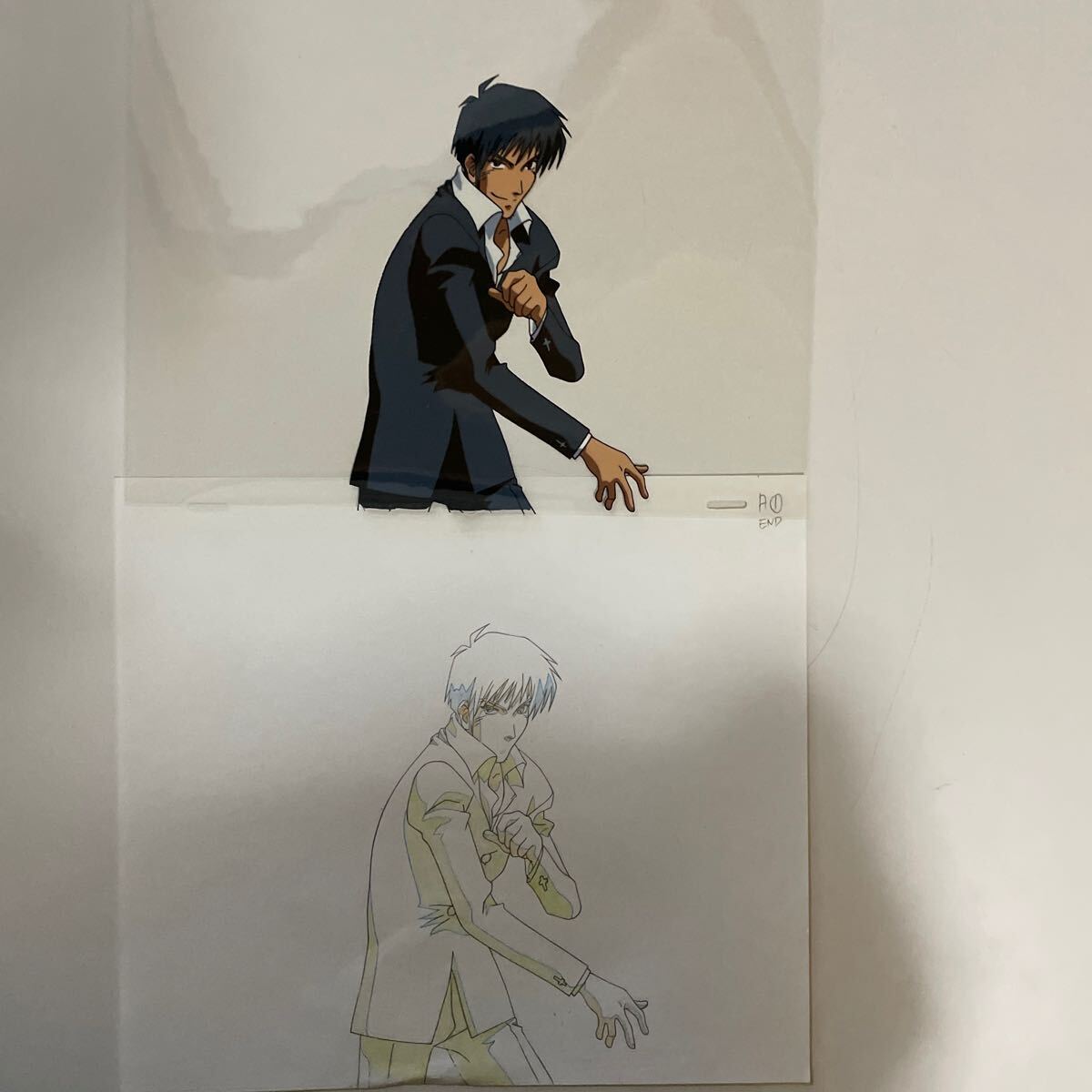 Yahoo!オークション - トライガン セル画 + 原画付き 笑顔の Yahoo!オークション - トライガン セル画 + 原画付き 笑顔の