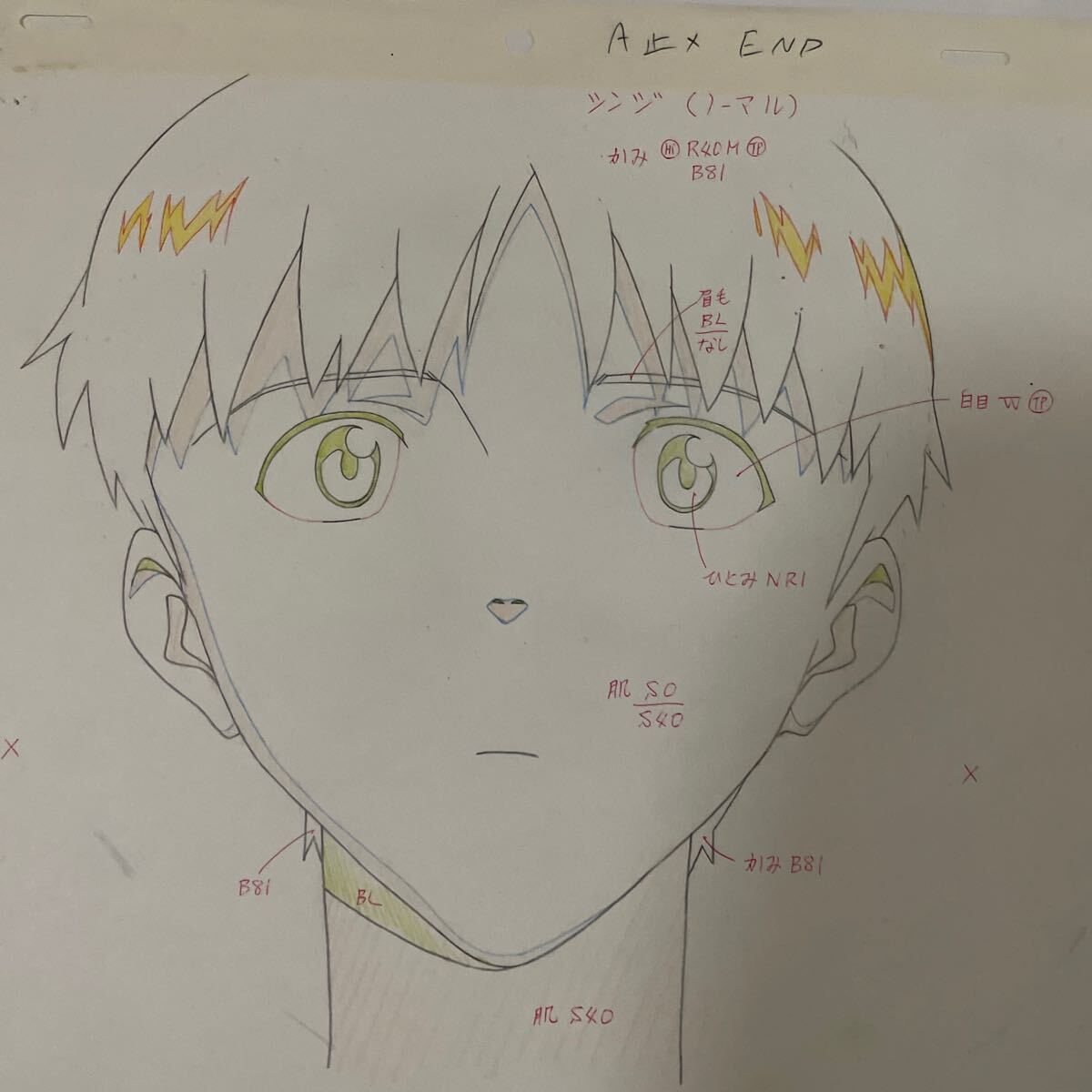 エヴァンゲリオン セル画 + 原画 碇シンジ まんだらけ保証書付き エヴァンゲリオン セル画 + 原画 碇シンジ まんだらけ保証書付き