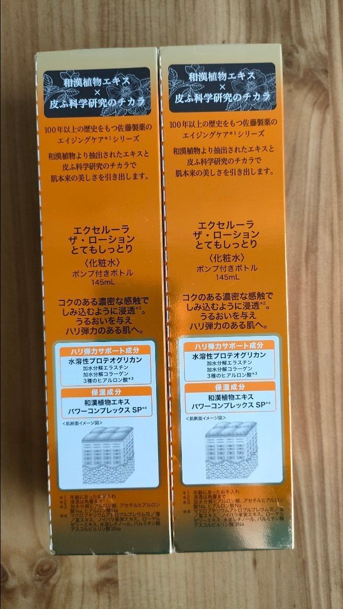 週末限定値下げ中　　　　　　　　　　　　　　　エクセルーラ ザ・ローション 145ml（とてもしっとり）×2本