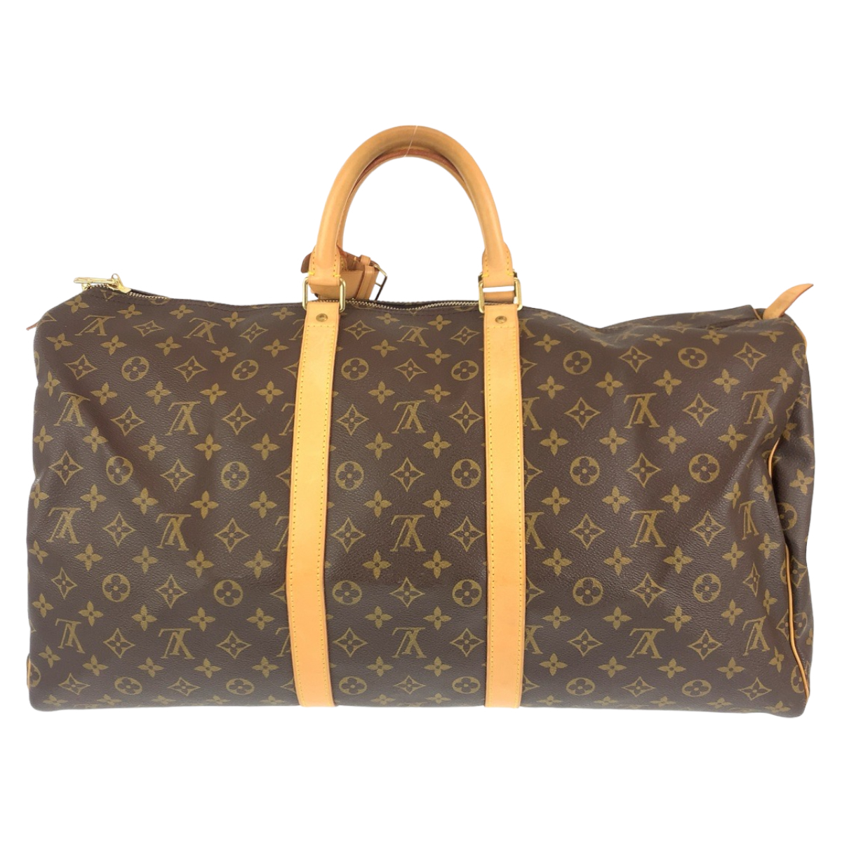 LOUIS VUITTON ルイヴィトン モノグラム キーポル55 ブラウン 茶 PVC M41424 ボストンバッグ 旅行バッグ メンズ 405091_画像3