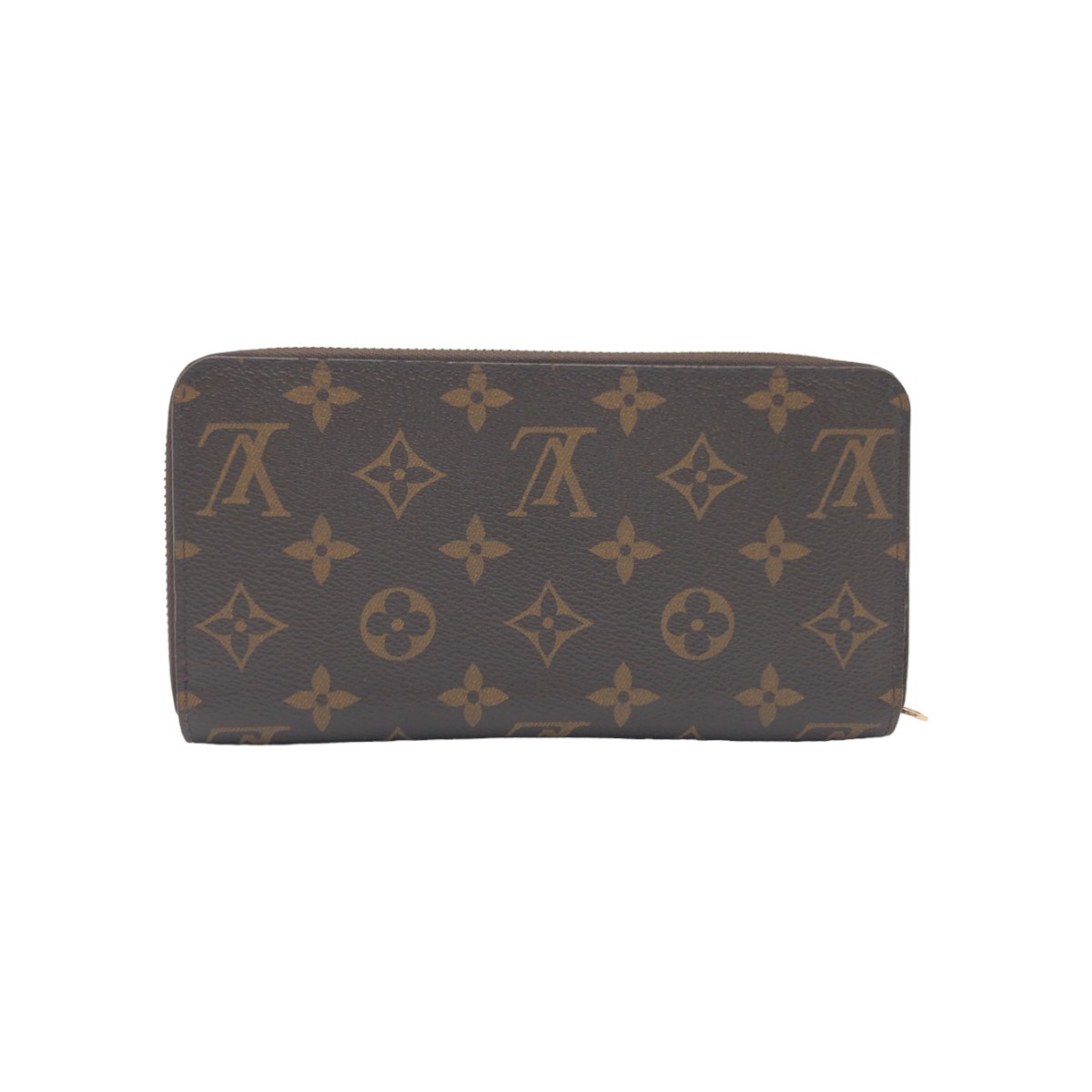 LOUIS VUITTON ルイヴィトン モノグラム イヴァシオン ジッピーウォレット ブラウン ゴールド金具 PVC M61360 長財布 レディース 405307_画像3