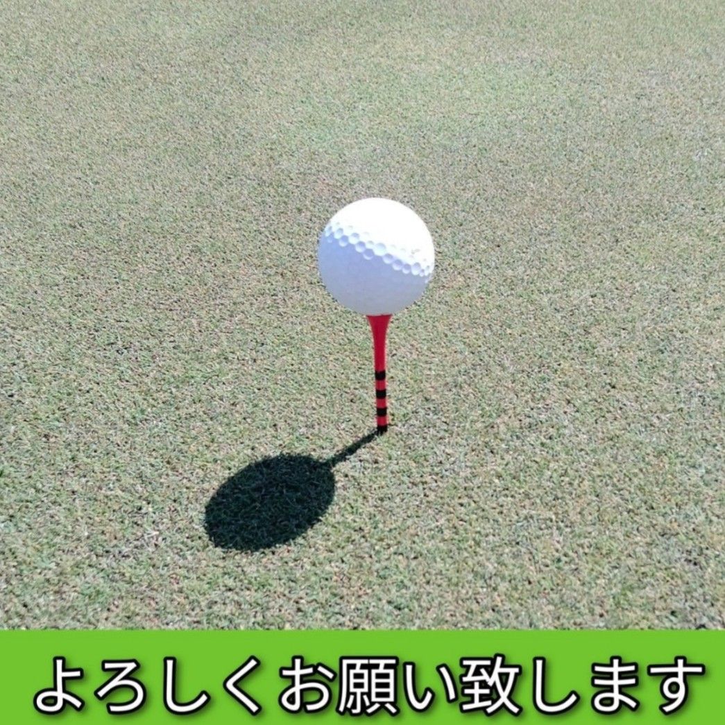 ゴルフティー 83mm 赤 100本　竹　バンブー ウッドティー　ゴルフ用品　まとめてお得　ロングティー　新品未使用　