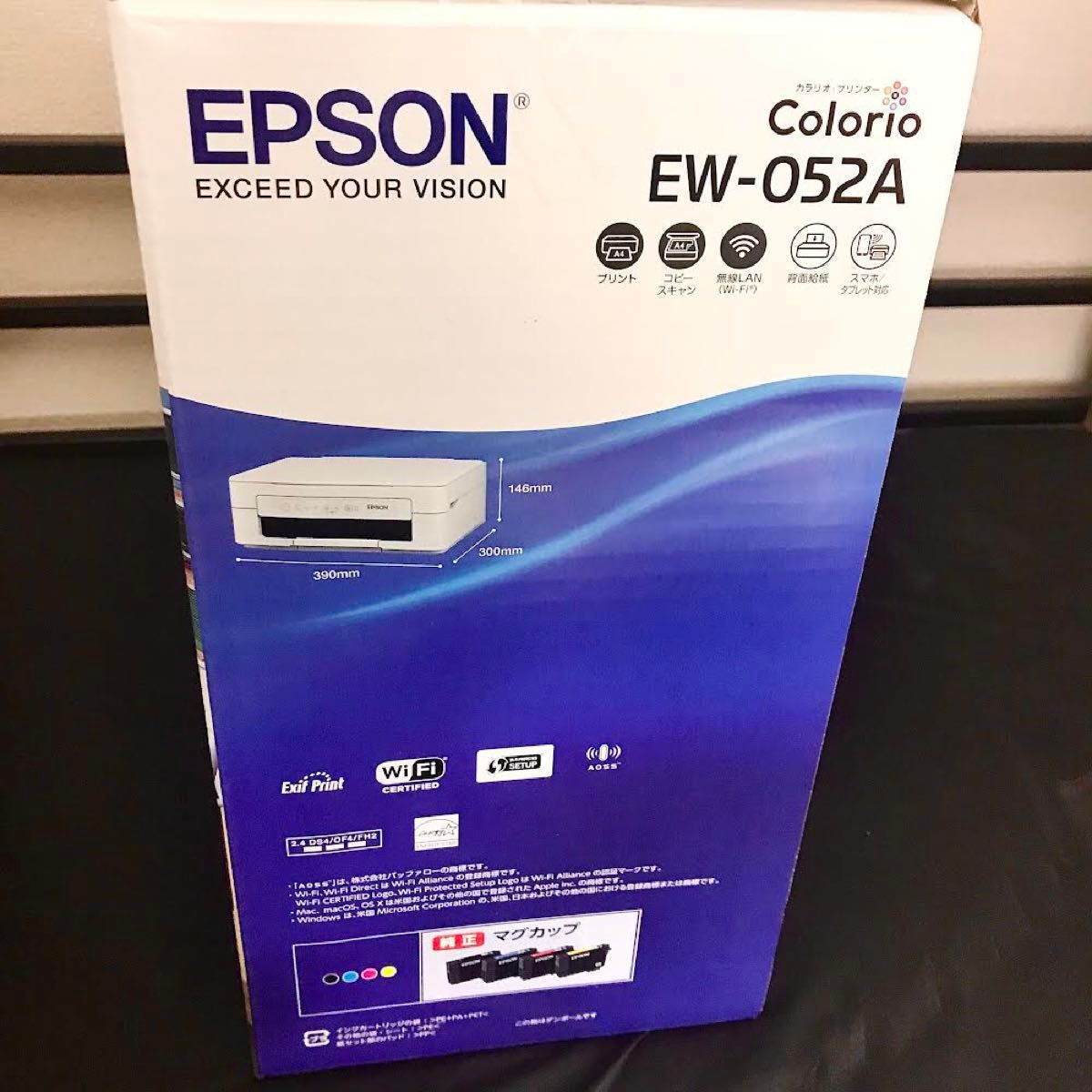 新品未使用 EPSON EW-052A プリンター USBケーブル付 - PC周辺機器