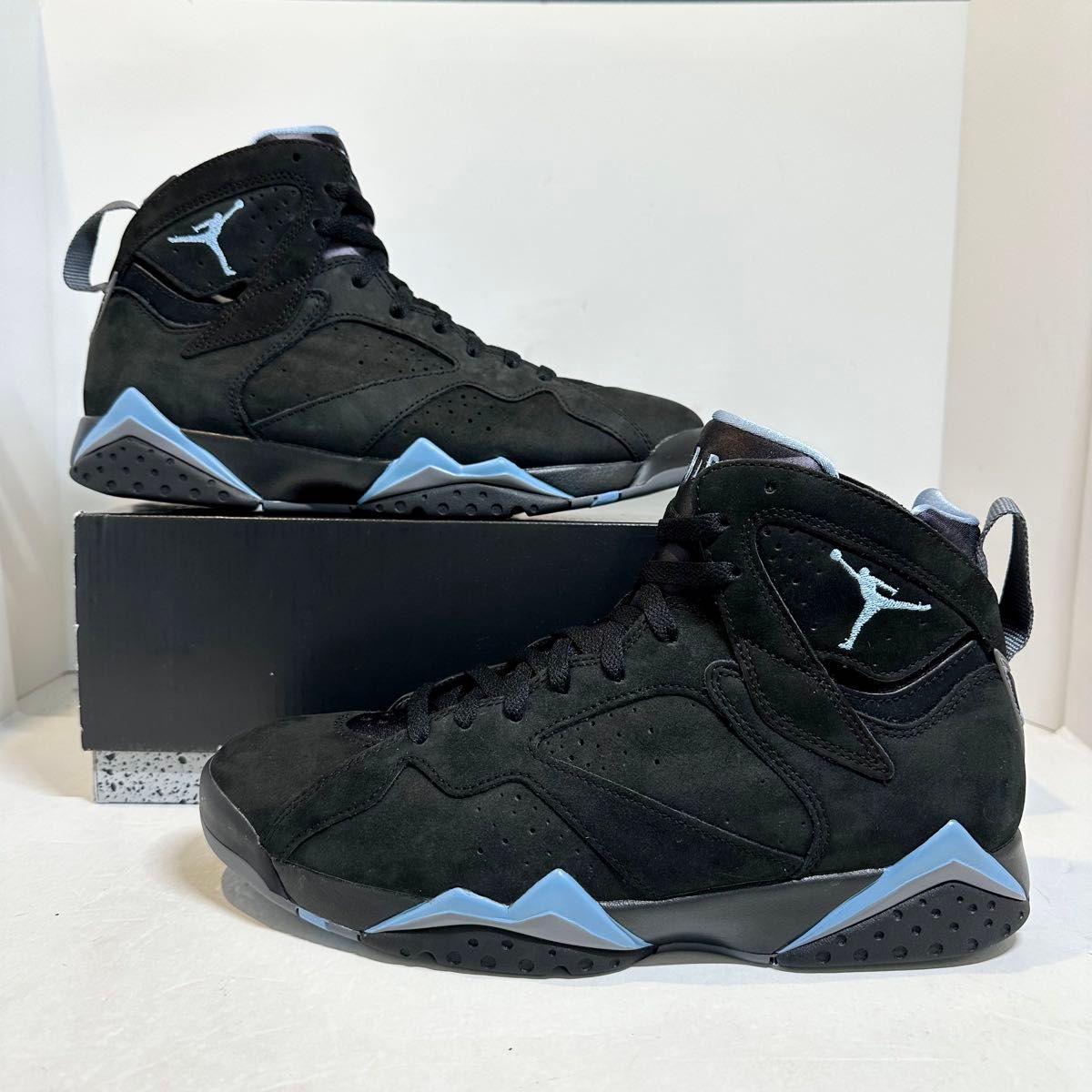 新品★NIKE/ナイキ★AirJordan7/エアジョーダン7★シャンブレー★ブラック/黒×水色★CU9307-004★28.5