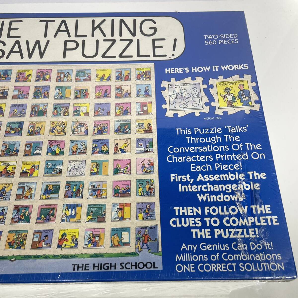 未開封 レア THE TALKING JIGSAW PUZZLE THE HIGH SCHOOL - Two sided 560 pieces トーキング ジグソーパズル 560ピース _画像4