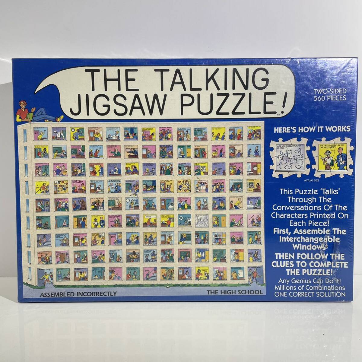 未開封 レア THE TALKING JIGSAW PUZZLE THE HIGH SCHOOL - Two sided 560 pieces トーキング ジグソーパズル 560ピース _画像1