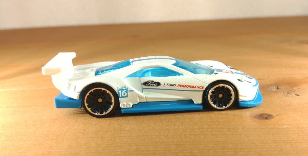 ホットウィール hotwheels ルース ford GT race フォード 白_画像3