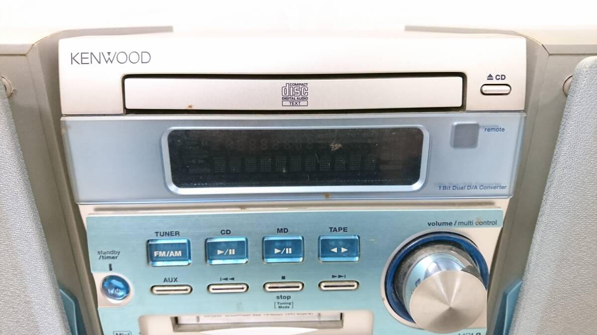 【ジャンク品】KENWOOD ケンウッド RXD-SJ3MD マイクロハイファイコンポーネントシステムセット/スピーカー付き/オーディオ機器/14-RMS20の画像2