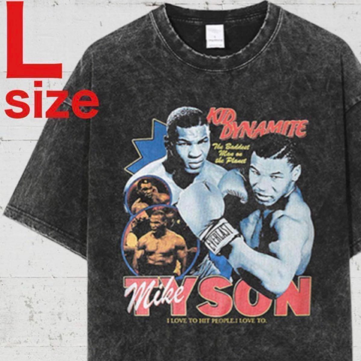 【希少】Mike Tyson　マイク・タイソン　ラップ　Tシャツ　ブラック　L