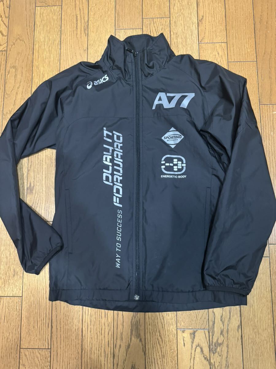 asics アシックス A77 ウインドブレーカージャケット Sサイズの画像1