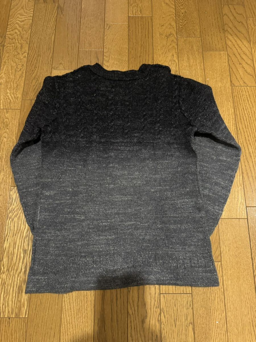 ISAMU KATAYAMA BACKLASH セーター(厚手)　M　ウール　GRY　K729-01_画像4