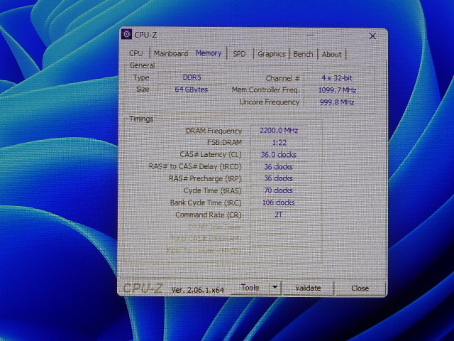メモリ デスクトップパソコン用 Samsung DDR5-4800 PC5-38400 32GBx2枚 合計64GB 起動確認済み_画像5