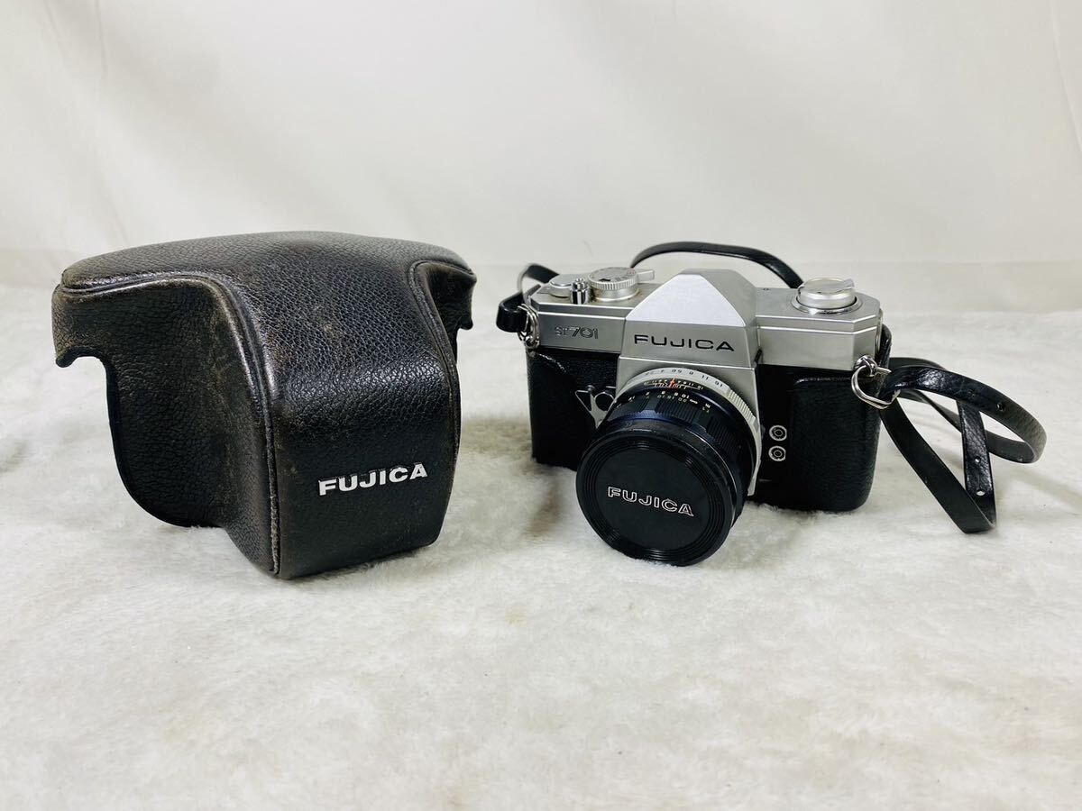 FUJICA ST 701 フジカ フィルムカメラ 空シャッターOK/カメラレンズ ケース付きの画像1