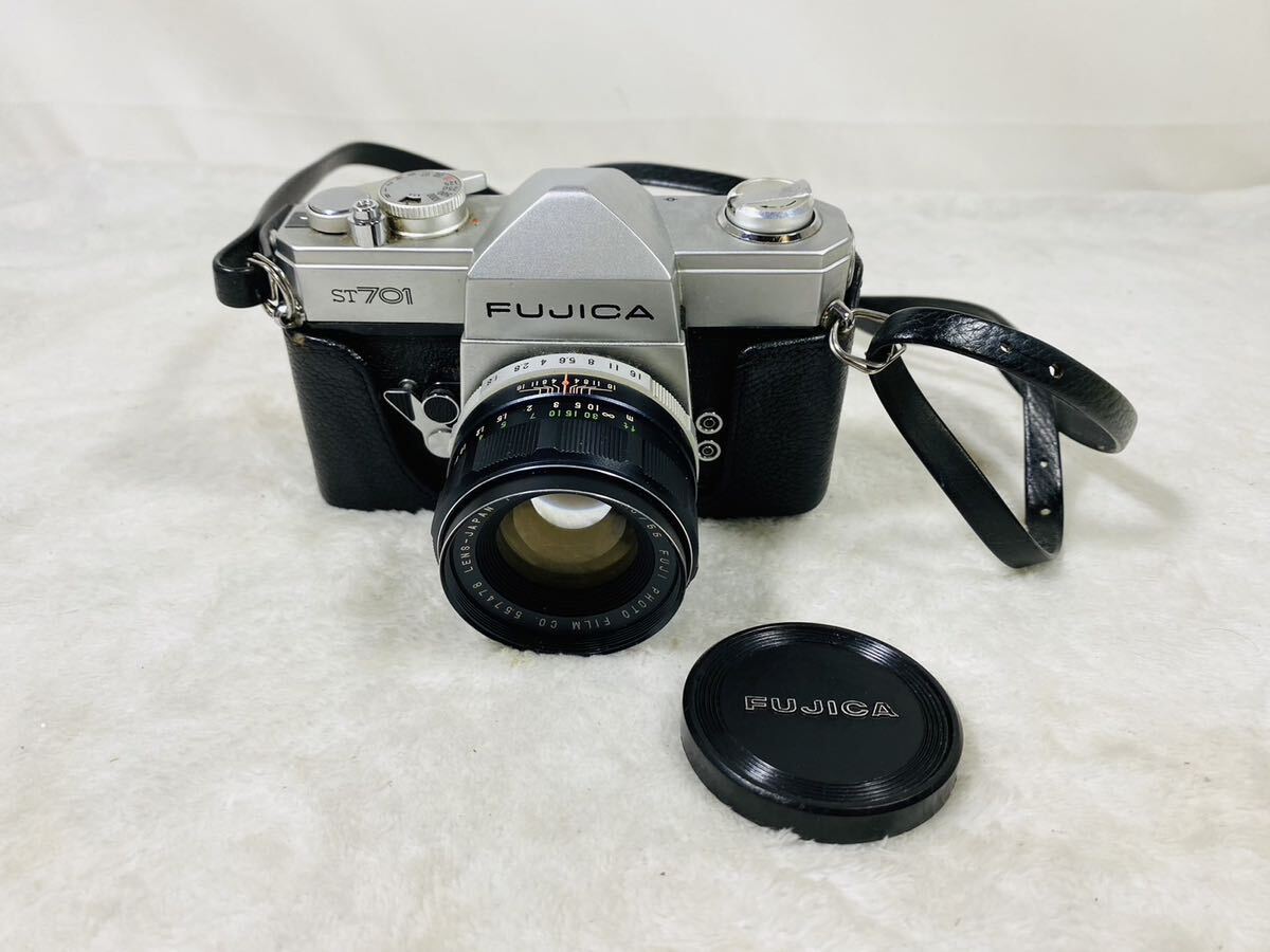 FUJICA ST 701 フジカ フィルムカメラ 空シャッターOK/カメラレンズ ケース付きの画像2