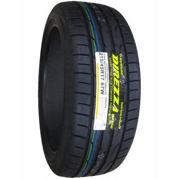 4本セット 215/45R17 2023年製造 新品サマータイヤ DUNLOP DIREZZA DZ102 送料無料 ダンロップ ディレッツァ 215/45/17_画像3