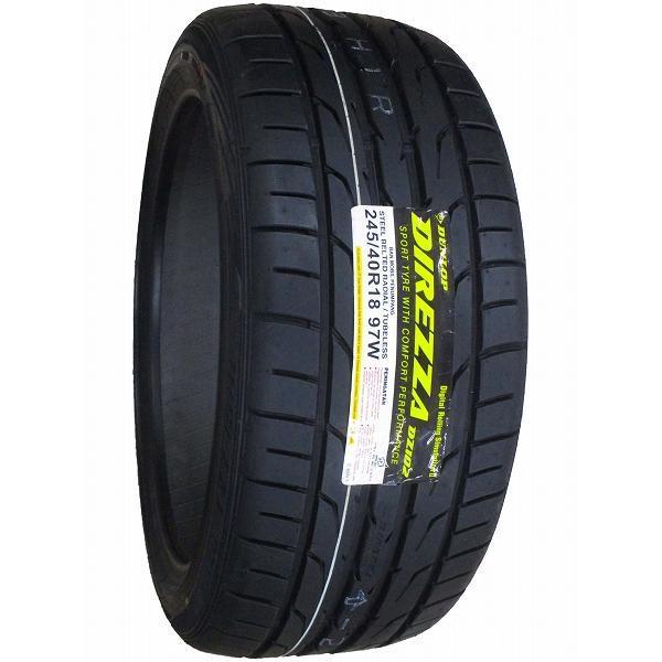 4本セット 245/40R18 2023年製造 新品サマータイヤ DUNLOP DIREZZA DZ102 送料無料 ダンロップ ディレッツァ 245/40/18_画像3