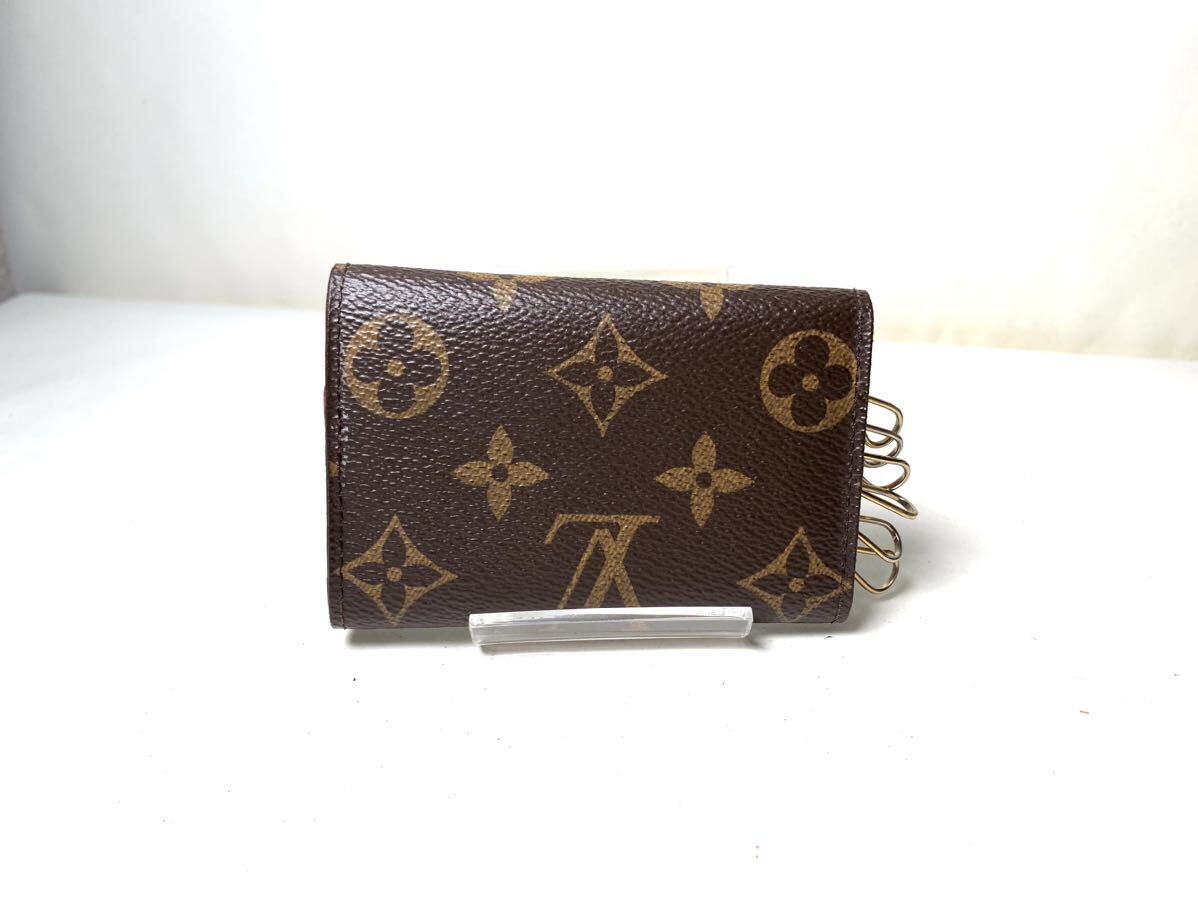 436 本物保証 1円~ 美品 LOUISVUITTON フューシャ 6連キーケース ミュルティクレ6 モノグラム ゴールド金具 ピンク ルイヴィトン_画像2