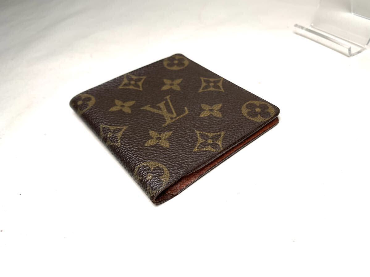 477 1円　LOUIS VUITTON ルイヴィトン ミュルティブル モノグラム マルコ 二つ折 財布 ウォレット メンズ 札入 ポルトフォイユ_画像3