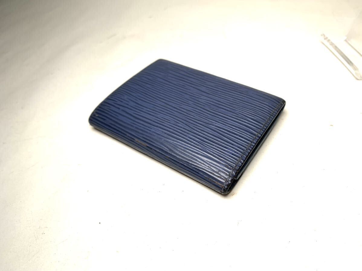 1円 ■ LOUIS VUITTON ルイヴィトン M60652 エピ アンヴェロップ カルトドゥヴィジット カードケース 名刺入れ ブルー系の画像3