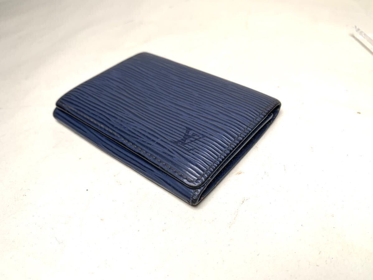 1円 ■ LOUIS VUITTON ルイヴィトン M60652 エピ アンヴェロップ カルトドゥヴィジット カードケース 名刺入れ ブルー系の画像5