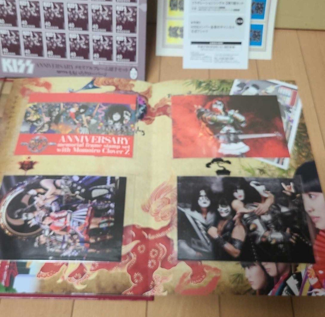 ◆◇　未使用　KISS with ももいろクローバーZ　メモリアルフレーム切手セット KISS 40th ANNIVERSARY 切手シート付き　送料185円～◇◆_画像7