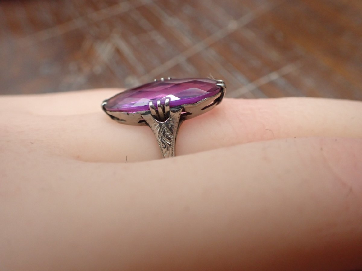  war after .. no SPM( sun platinum ) compound amethyst ring 12 number 