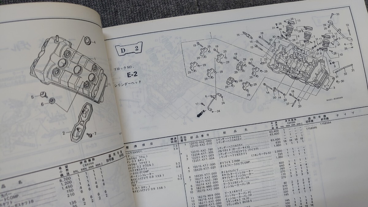 HONDA CBR250RR MC22 パーツリスト MC14Eの画像7