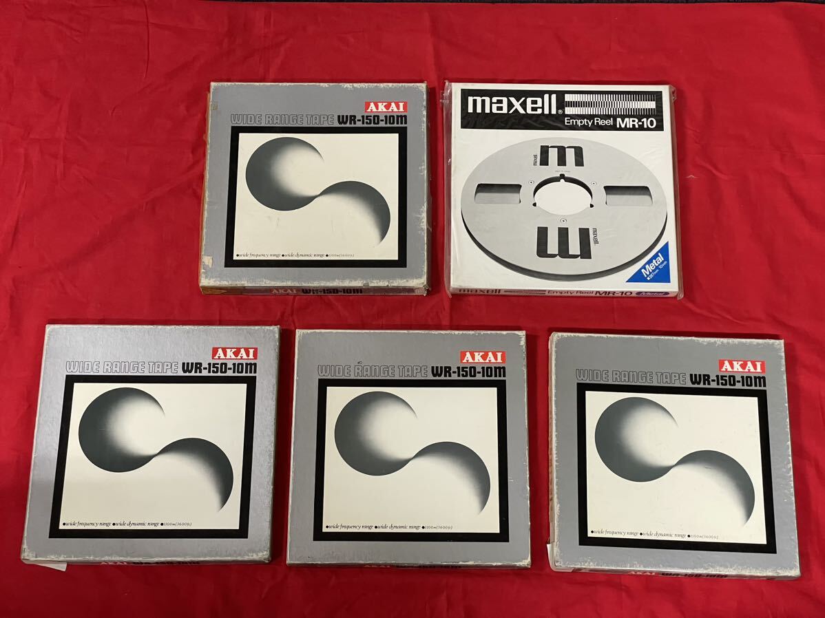 A-1-5 【希少】maxell オープンリールテープ メタルリール マクセル MR-10 空リール AKAI 10号_画像1