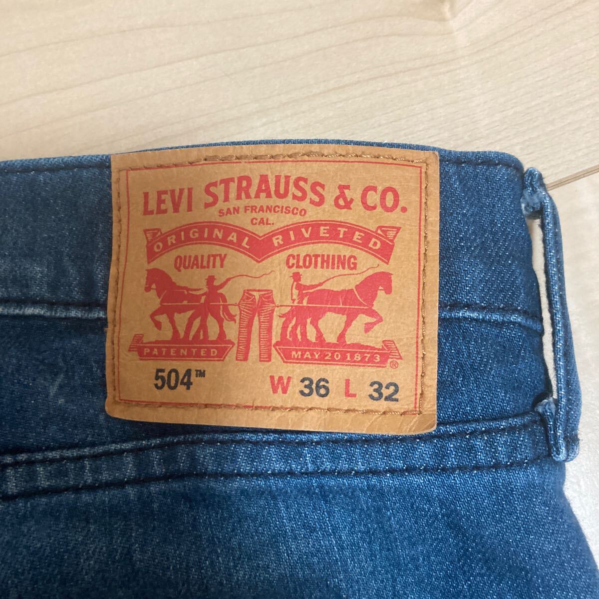 リーバイス 504 W36 ストレッチ ジーンズ LEVIS _画像3