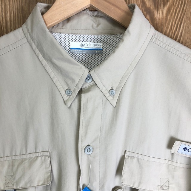 新品紙タグ付 90s VINTAGE Columbia PFG フィッシングシャツ 長袖シャツ メンズ サイズL コロンビア 90年代 ヴィンテージ 古着 e24031317_画像6