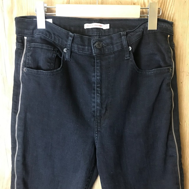 SUPER SKINNY トルコ製 リーバイス スキニーパンツ ブラックデニム Levi's メンズS～Mサイズ程 ジーパン 古着 e24031541_画像7