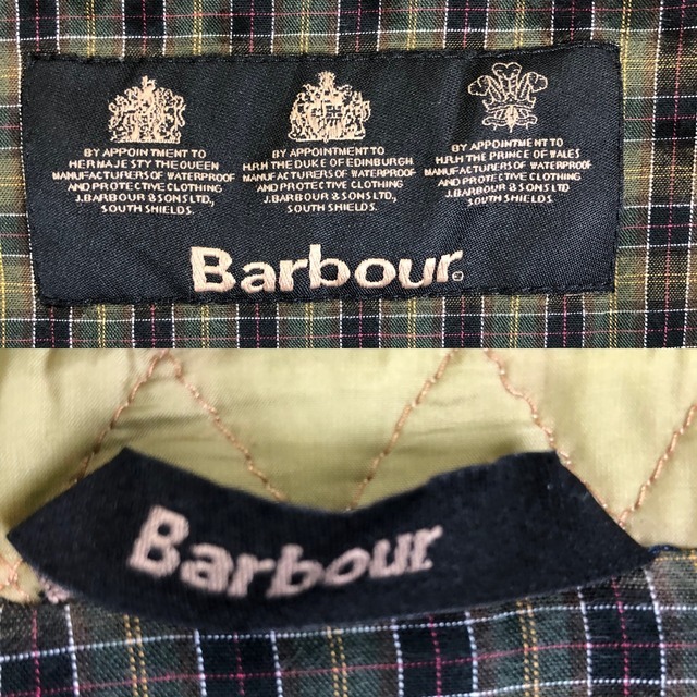 90s VINTAGE Barbour キルティングジャケット サイズ メンズS程 90年代 バブワー ヴィンテージ 古着 e24031904_画像4