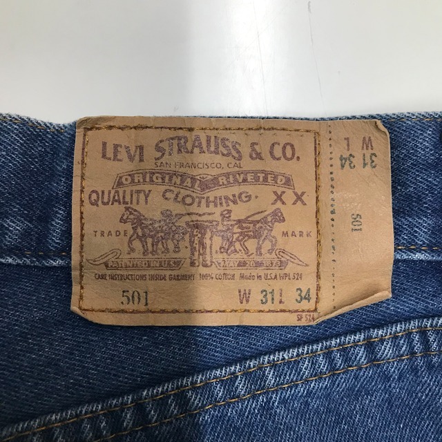 BOOTLEG 90s VINTAGE USA製 リーバイス 501 デニム パンツ ジーンズ Levi’ｓ 31×34 メンズMサイズ程 ジーパン 90年代 古着 e24032006_画像3