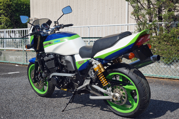 月木レーシングデモ車 カワサキ ZRX1100 マグネシウムホイール フルエキ FRP外装 ブレンボ オーリンズ /検索 cb xjr gsf ゼファー zrx1200_画像6