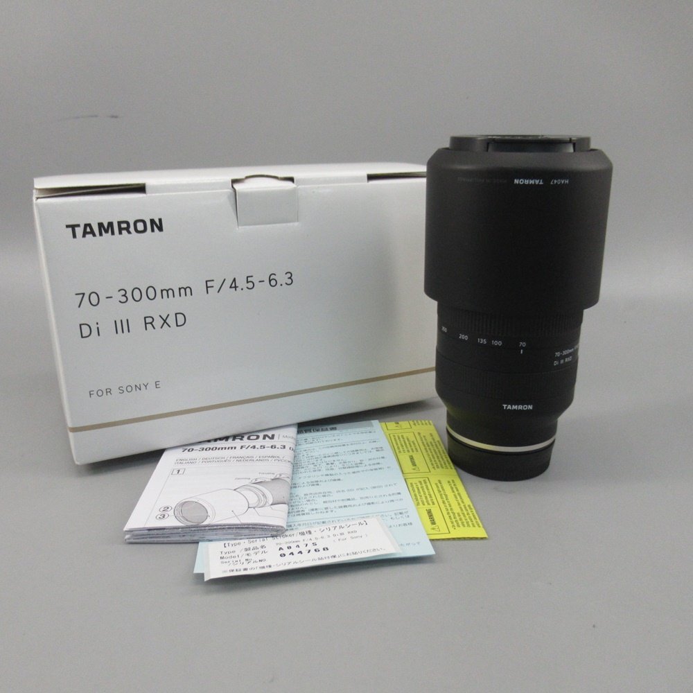 1円～ TAMRON 70-300mm F4.5-6.3 Di III RXD SONY Eマント 箱付き ※動作未確認 現状品 レンズ 200-2551538【O商品】_画像1