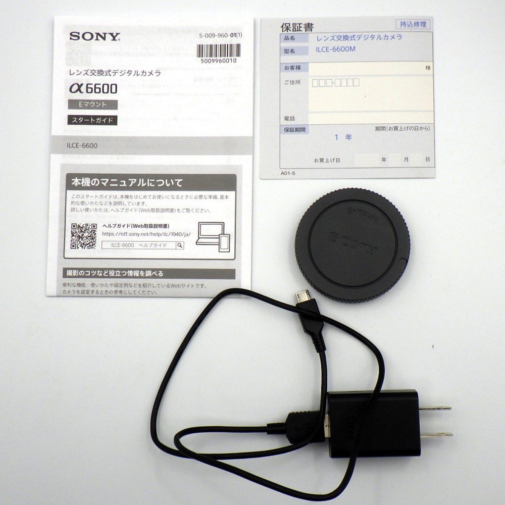 1 jpy ~ SONY Sony α6600 mirrorless digital single-lens camera body written guarantee cable operation verification settled present condition goods y191-2580287[Y commodity ]